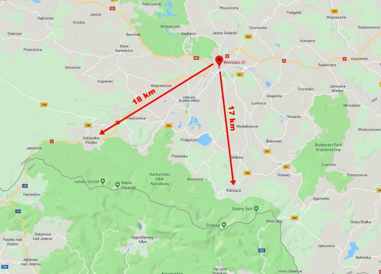 Wolnosci 21 Jelenia Gora Lägenhet Exteriör bild
